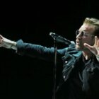 Bono performing in Dublin in 2018.