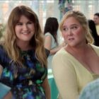 Jillian Bell and Amy Schumer in a still from Netflix's new movie Kinda Pregnant 
