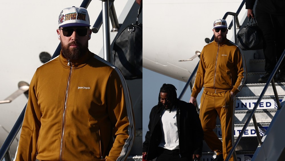 Travis Kelce arrive à Kenner en style avant le Super Bowl LIX