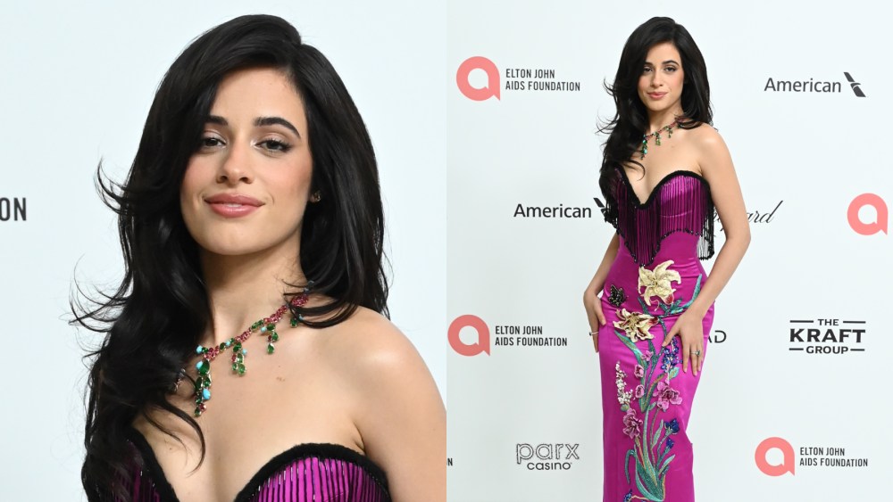 Camila Cabello éblouit au gala des Oscars avec une robe fuchsia en 3D florale