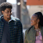 (L to R) Michael Cooper Jr. as Justin Edwards and Lovie Simone as Keisha Clark in Episode 101 of Forever.
