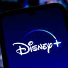 Disney Plus logo on a smartphone screen