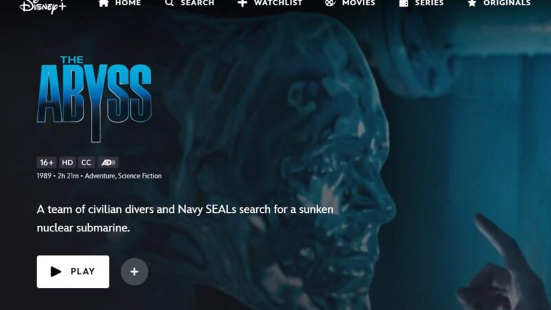 La version 4K de The Abyss arrive sur Disney+ UK avec la scène des rats intacte