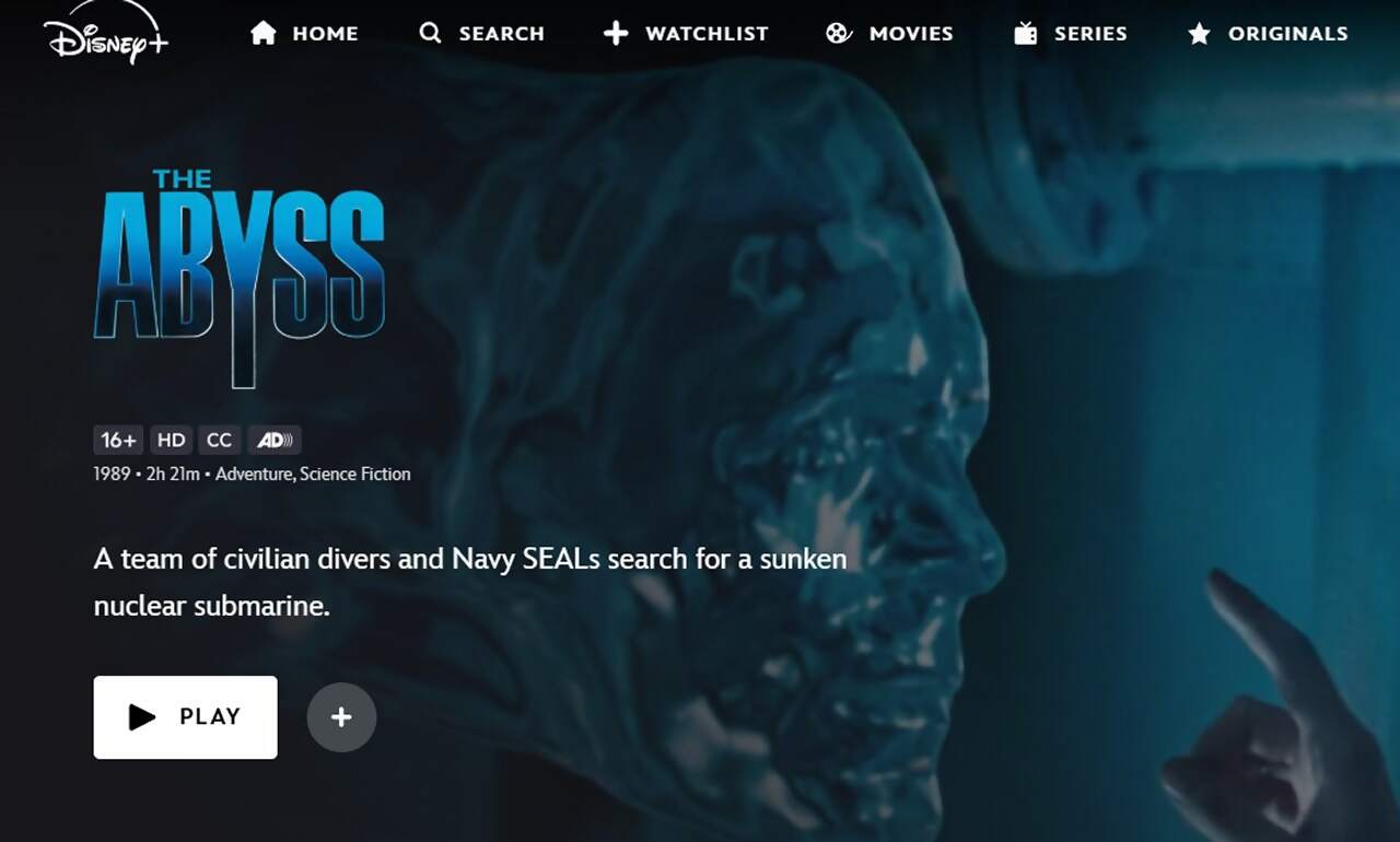 La version 4K de The Abyss arrive sur Disney+ UK avec la scène des rats intacte