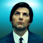 Adam Scott leads the cast of the Apple TV+ series Severance season 2 (Custom cover edited by Sportskeeda, Original Image [Apple TV+])