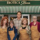 Susan Sarandon (left), Talia Shire, Vince Vaughn, Brenda Vaccaro and Lorraine Bracco in 'Nonnas.'