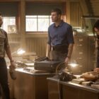 Kyle Schmid as Mike Franks, Austin Stowell as Leroy Jethro Gibbs, and Mariel Molino as Cecilia “Lala” Dominguez — 