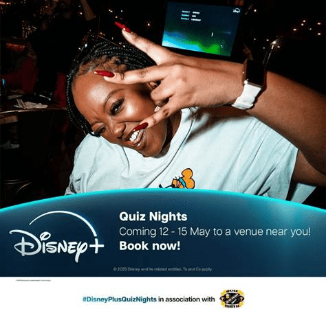 Retour des soirées quiz Disney+ dans 32 lieux en Afrique du Sud