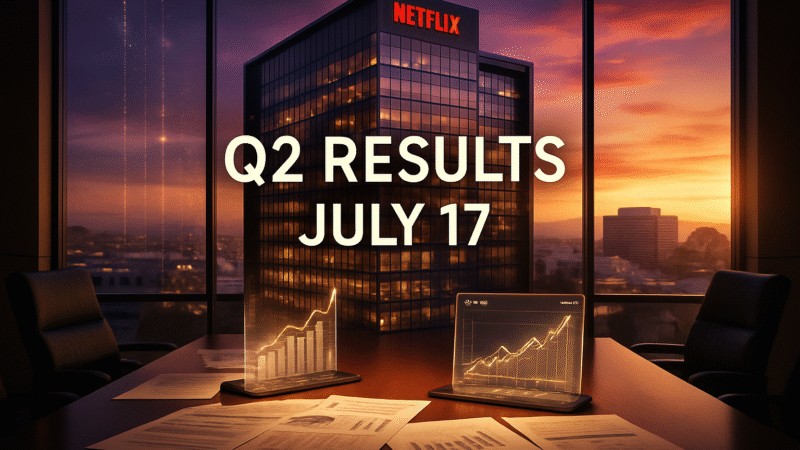 Date de publication des résultats de Netflix pour le T2 2025 : 17 juillet