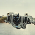 A still from TV show Ironheart that shows the titular character flying towards the camera