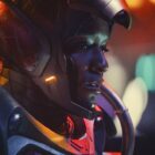 Riri Williams (Dominique Thorne) looking apprehensive in her shiny new exoskeleton in Ironheart on Disney Plus.