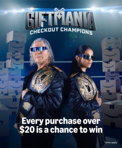 Bret Hart en vedette dans la campagne ‘Giftmania’ d’Akcelo sur Amazon Prime