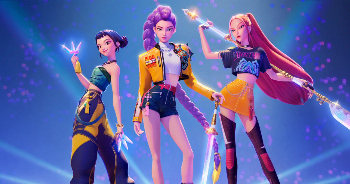 Des groupes de K-pop émergent d’un film d’animation Netflix
