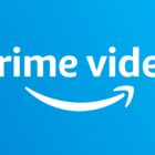 Prime Video logo in white with blue background