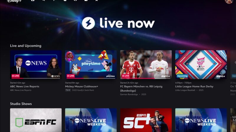 Disney+ lance un nouveau hub en direct