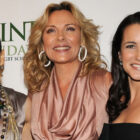 Sarah Jessica Parker, Kim Cattrall and Kristin Davis arrive at the Point Foundation hosts Point Honors... The Arts at Capitale on April 7, 2008