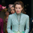 Alisha Boe, Josie Totah, Kristine Fr&oslash;seth and Mia Threapleton in "The Buccaneers," now streaming on Apple TV+.