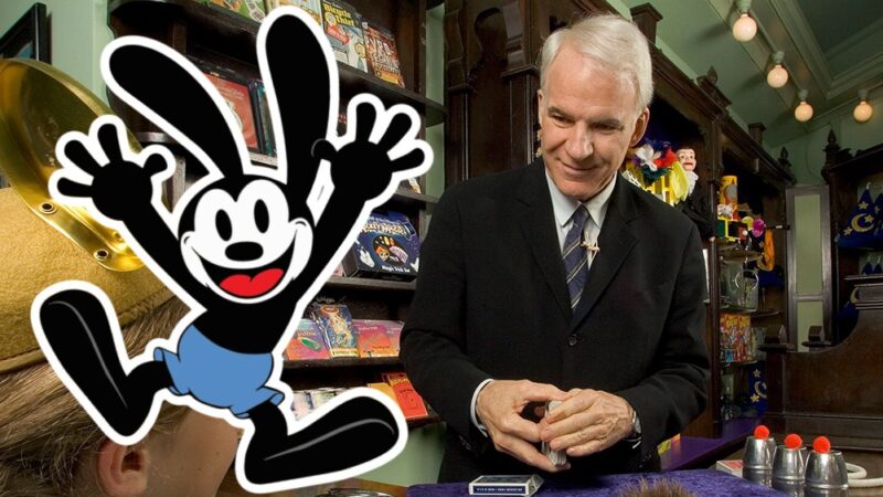 Steve Martin tourne à Disneyland pour la série Oswald