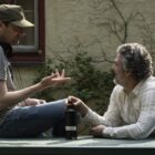 Brad Ingelsby and Mark Ruffalo behind the scenes of 
