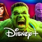Scarlet Witch, Hulk, Thanos, Disney+ logo