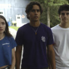 Caitlyn (Melissa Collazo), Zac (Michael Cimino) and Marcel (Nicolas Cantu) in 