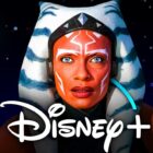 Ahsoka, as played by Rosario Dawson, Disney Plus logo
