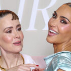Sarah Paulson and Kim Kardashian