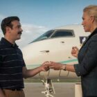 Ted Lasso season 4 - Jason Sudeikis as Ted Lasso, Hannah Waddingham as Rebecca Welton