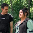 Kevin Bacon (Hub Halloran), Jolene Purdy (Midge) in The Bondsman on Prime Video