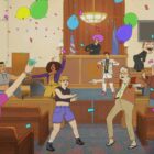 A scene from the Netflix animated comedy "Strip Law." (Netflix)