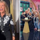Vanna White on the set of 