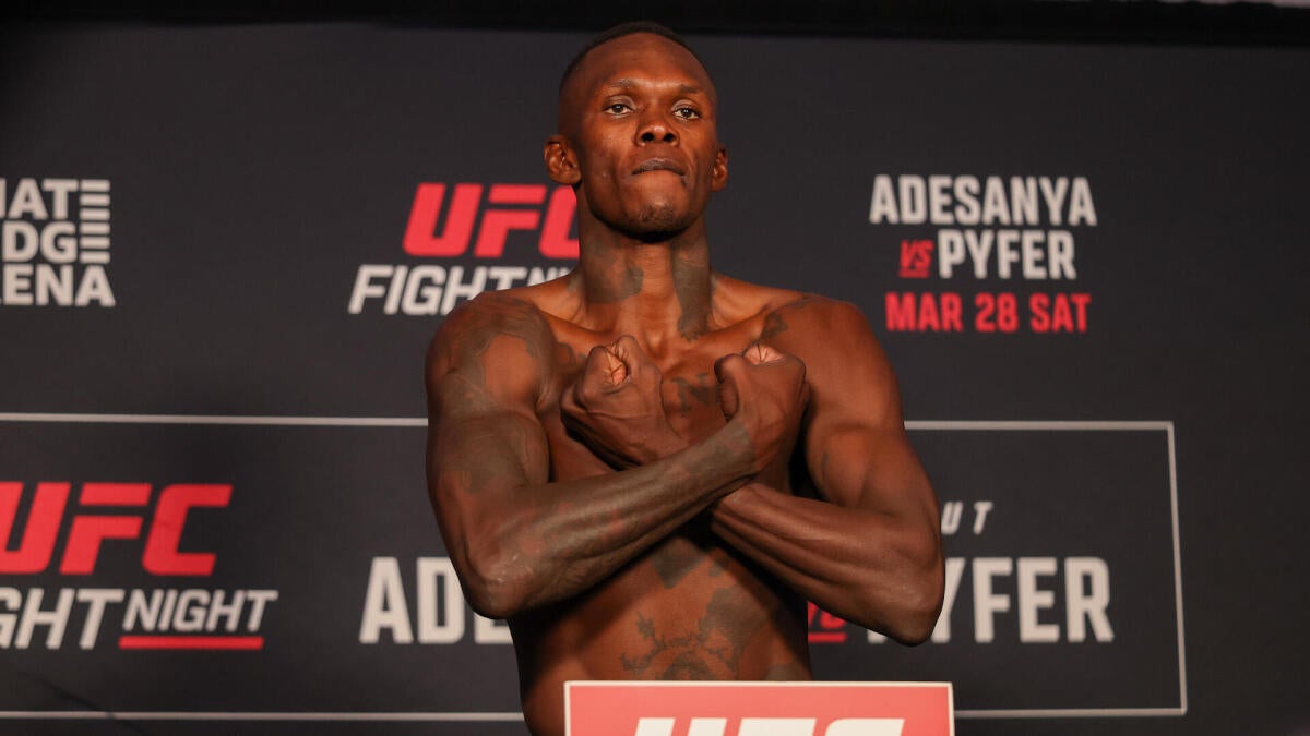 UFC Fight Night : Où regarder Israel Adesanya vs. Joe Pyfer et horaires de diffusion.