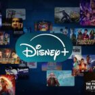 A promotional image for Disney+ featuring a collection of popular movie posters