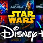 Star Wars and Disney Plus logos, TV banner posters