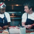 Ayo Edebiri and Jeremy Allen White in 