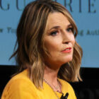 Savannah Guthrie speaks onstage during Savannah Guthrie in Conversation with Hoda Kotb: Reflections on Faith at 92NY on February 22, 2024, in New York City