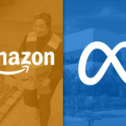 Amazon and Meta logos.