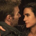 This image features actors Joel Edgerton and Jennifer Connelly in a scene from the Apple TV+ sci-fi series Dark Matter