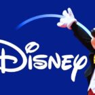 Mickey Mouse with the Disney+ logo