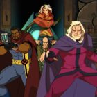 Beast, Bishop, Rogue, Professor X, Magneto, and Nightcrawler preparing to fight in X-Men 97 season 2