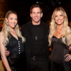 WEST HOLLYWOOD, CALIFORNIA - APRIL 30: (L-R) Heather Rae El Moussa, Tarek El Moussa, and Christina Haack attend HGTV