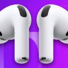 White Airpod pro 3 against CNET commerce background.