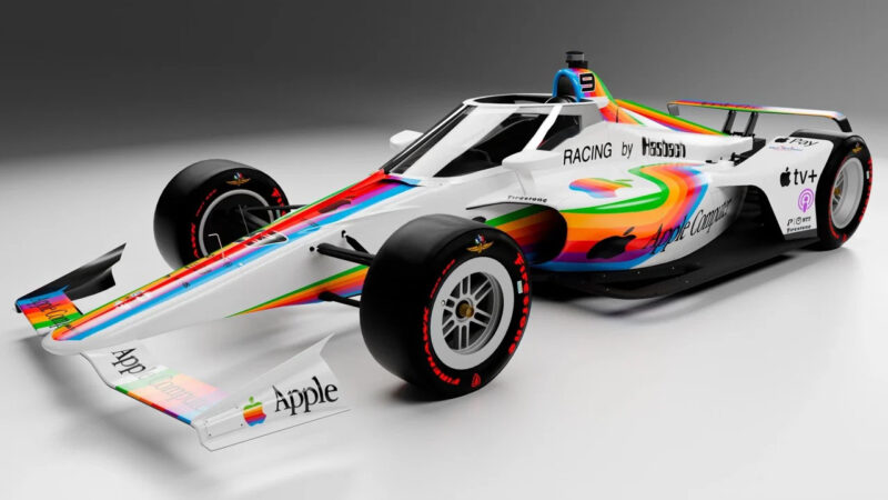 Rainbow Livery Reimagined : La vision audacieuse d’Apple pour l’IndyCar expliquée.