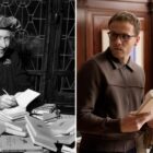 Agatha Christie autographing French editions of her books, circa 1950; Josh Dylan as Tommy and Antonia Thomas as Tuppence in 