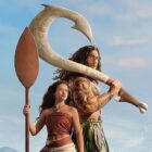 Moana and Maui in the 2026 live-action remake of the former's animated Disney movie