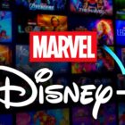 Marvel and Disney Plus logos, Marvel posters
