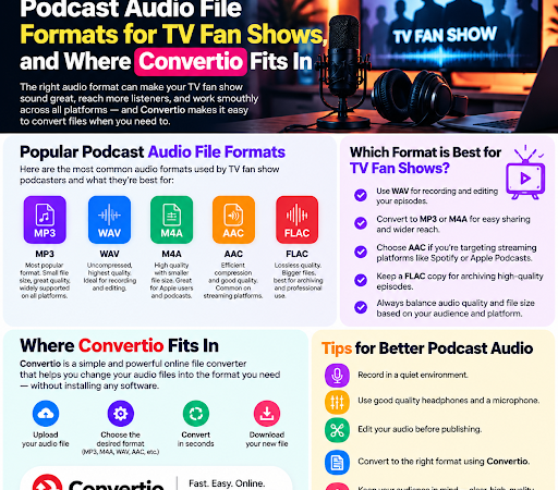 Podcast Audio File Formats pour les séries TV : Tout ce que vous devez savoir sur Convertio.