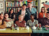 From left (top-to-bottom): Yasmin Finney, Tobie Donovan, Leila Khan, Joe Locke, Kit Connor, Kizzy Edgell, Corinna Brown, Rhea Norwood, William Gao behing the scenes of Heartstopper Forever.